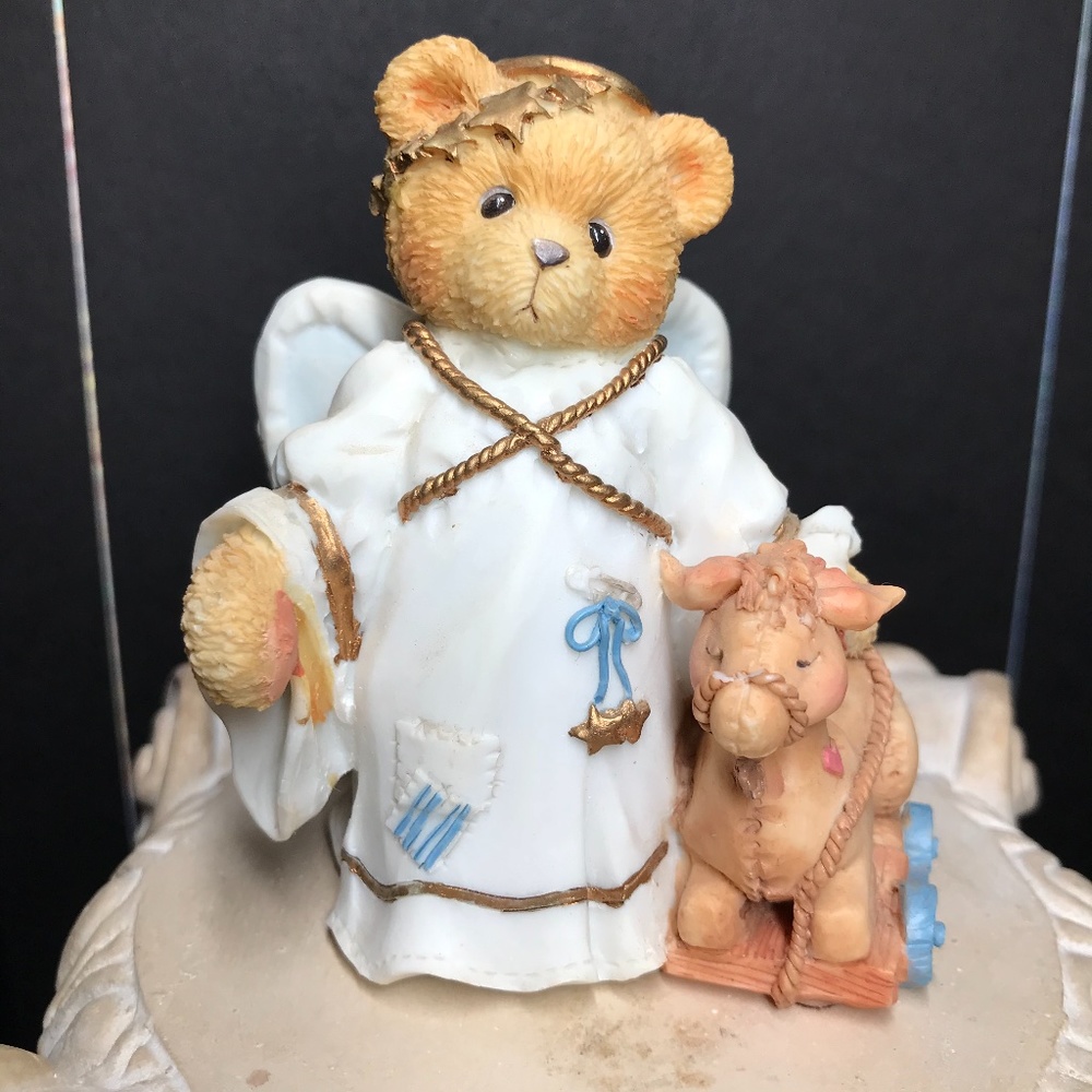 Vintage Cherished Teddies Christmas Figurine